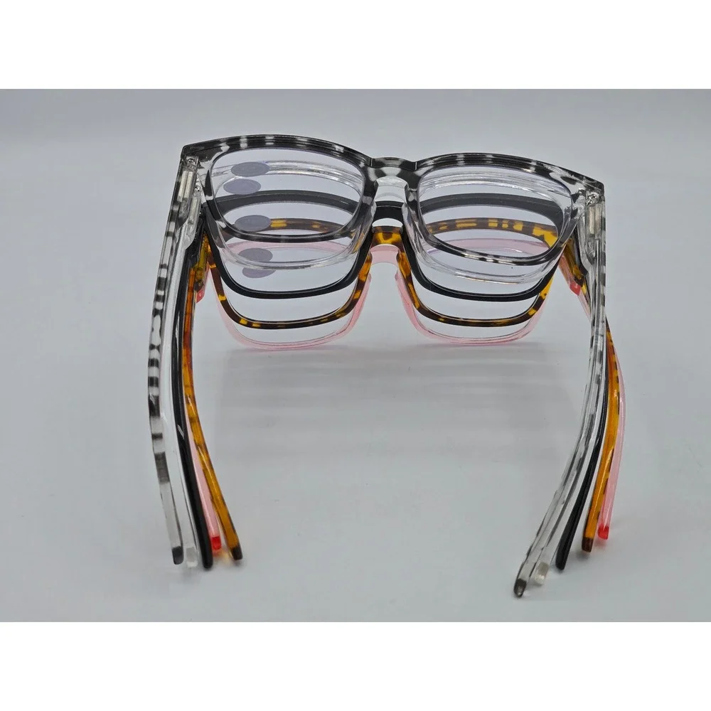 Reading Glasses 5 Pack Blue Light Blocking Nerd Eyeglasses Mix 0.75 - New
